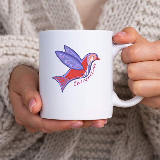 Festive Flight Bird Mug